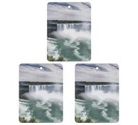 3PCS Niagara Falls Car Air Freshener Hanging Scented Cards Cute White Car Fresheners Long Lasting New Cars Scents for Women Men Natural Air Freshener with Lanyard Automotive Freshies