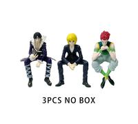 (3pcs No box) HunterHunter Anime Figure Phantom Troupe Hisoka Action Figure Noodle Stopper Room Decoration Noodle