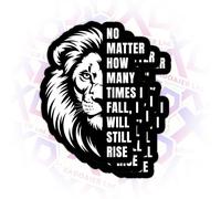 3Pcs No Matter How Many Times I Fall I Will Still Rise Sticker, Funny Motivational Resilience Quote 3 Inch Die-Cut Waterproof Vinyl Decals for Laptop, Tumbler, Water Bottle, Gift for Men Women Kids