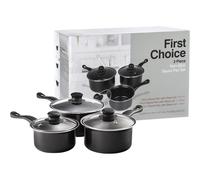 3Pcs Non Stick Kitchen All Hobs Cooking Fry Sauce Pan with Lid - P120