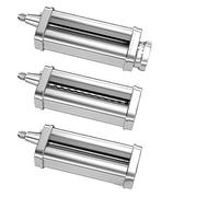 3pcs Noodle Machine Accessories ，Compatible For KitchenAid， Stand Mixer Pasta Attachment, Spaghetti Fettuccine Cutter,Compatible For All KitchenAid, Chef