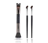 3pcs Nose Contour Brush U Shape,2-in-1 Dual Head Makeup Brush Nose Contour with 2 Pieces Sickle Type Nose Shadow Brush,for Sculpting and Defining