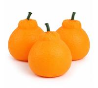 3Pcs Novelty Ugly Orange Squishy Toy, Sensory Fidget Ball for Anxiety Relief, Fruit Shaped Squeeze Stress Ball for Kids Adults, Office Desk Decor Party Prank Gift