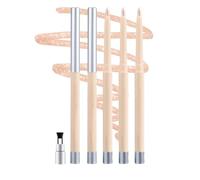 3PCS Nude Eye Brightening Eyeliner Pencil Waterproof Smudge Proof, Creamy Gel Waterline Brightener Pen for Under Eye Highlight, Long Lasting Retractable Nude Eyeliner for Natural Makeup