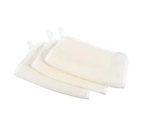 3Pcs Nylon Exfoliating Face Wash Cloth, Quick Dry Cleaning | Soft Beige Material, Gentle Scrubbing Action, Removes Dead Skin Cells, Suitable for Sensitive Face and Body Use