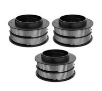 3pcs Nylon Trimmer Spool Line For Greenworks Gst1246 Gd40bc Gd40bck2x Gd40bcb 5.2 Meter 2mm Diameter Grass Head Refill Black