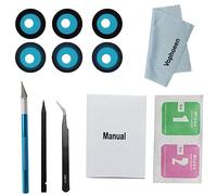3PCS OEM Original Back Rear Camera Glass Lens Replacement for Samsung Galaxy S23 for Galaxy S23 Plus with Preinstalled Adhesive and Phone Repair Toolkit and Installation Manual