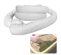 3pcs Oil Absorbent Boom, Floating Spill Containment Boom, 100% Polypropylene Oil-Only Sorbent For Marine, Dock, Garage, Industrial Spill Control(20cm,3m)