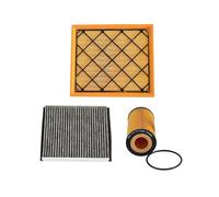 3Pcs Oil Air Cabin Filter Kit For Volvo S40 2.4L/2.5T 2004-2009 V50 2.4L 2004-2010 C70 C30 30637444 8687389 30788821 Accessories Car Parts
