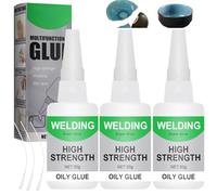 3PCS Oily Glue, High Strength Universal Super Glue,Strong Leather Glue, Multifunctional Leak Sealing Welding Glue, Fast Repair Strong Glue Quick Drying for Plastic, Leather, Metal, Wood, Ceramic