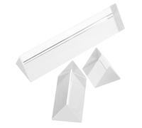 3Pcs Optical Glass Triangular Prisms for Photography and Physics Teaching Light Refraction Props for Science Experiments Creative Educational Tools