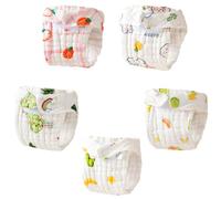 3pcs Or 5pcs Set Infant Cotton Nappies Soft and Absorbent Washable Design Diapers for Four Season 0-12 Month Baby Newborns Gauze Diapers