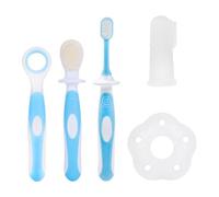 3Pcs Oral Silicone Toothbrushes and 1Pc Finger Brush, Children's Toothbrushes, Oral Cleaning Tools, Baby Tooth Care
