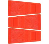 3pcs Orange Plastic Tree Felling Wedge for Logging and Bucking | Engraved Uneven Surface, Drives in Easily, Helps Prevent Backward Fall, Small Felling Tool