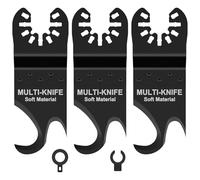 3Pcs Oscillating Saw Blade High Hardness Multitool Blade Kits Heat Resistant Oscillating Tool Accessories Quick Release Oscillating Tool Blade Multi Tool Blade Kits for Blanket Carpet Cardboard