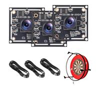 3PCS OV9732 USB Camera Module for Autodarts, 720P HD Webcam with 100° Distortion-Free Wide Angle Lens, Manual Focus Mini USB Camera Board, Plug & Play for Windows Linux with 3M Cable