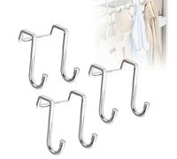 3Pcs Over Cabinet Hooks, Over The Door Cabenit Hooks S-Shaped, Wall Kitchen Towel Hook for Cabinets Closet Wardrobe Door Drawer Hook Bathroom Hanging Coat Clothes Bags
