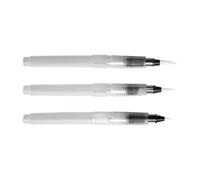 3Pcs / Pack Artist Grade Watercolor Brush Pen Set Refillable Design Art Brushes Pen for Watercolor Gouache Inks Painting Soft Tip Nylon Paint Brush