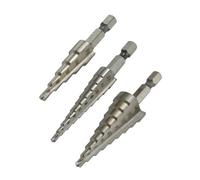 3pcs/Pack Step Drill Bit Hexagonal Shank Perfect for Quick Drilling Applications in Homes Improvement and Repairs Step Set