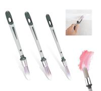 3pcs Paint Brushes for Walls,Small Paint Brush Set,Trim Painting Tools,small paint brushes,Round Sash paintbrushes,for Baseboards, Corners, Edges Touch Up,Decorating