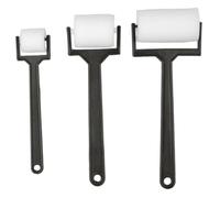3PCS Paint Sponge Rollers with Plastic Handle, Washable Foam Paint Rollers in 3 Sizes for Kids Crafts, Wall Touch-Ups, Art Projects & Home DIY