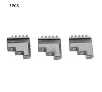 3PCS Pair K11 80 Inside Jaw Chuck Self Centering Lathe Chuck Jaws High Quality Durable Metal Processing Tool for Metal Lathe Machine 20CrMnTi Material