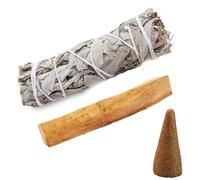 3PCS Palo Santo Sticks, Smudge Sticks Set for Relaxing Moments and Meditation, Natural Sage Smudge Stick for Home Scent Freshening, Includes White Sage, Palo Santo