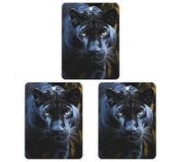 3PCS Panther With Blue Eyes Car Air Freshener Hanging Scented Cards Cute Gray Car Fresheners Long Lasting New Cars Scents for Women Men Natural Air Freshener with Lanyard Automotive Fresh