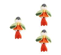 3pcs Parrot Hand Puppet Soft Plush for Parents Storytelling Play | Polyester Fabric, Realistic Bright Colour Design, Supports Classroom Activities, Library Programmes, Christmas and Halloween