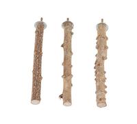 3pcs Parrot Perch Standing Stick Natural Logs Pepper Wood