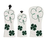 3Pcs Pattern Fairways Wood Headcover Hybrids Head Covers