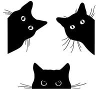 3Pcs Peeking Cats Metal Cutting Dies, YunTrip Animals Cat Cutting Dies Stencils for DIY Scrapbooking Photo Album Decorative Paper Craft Card Making Supplies