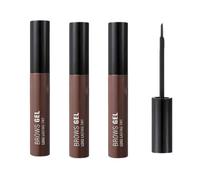 3Pcs Peel Off Eyebrow Gel,Dark Brown Tattoo Brow,Semi-Permanent Colour Eyebrow Dye,Waterproof Anti Smudge Eye-brow Gel,Makeup Up Gifts for Women and Girls (C)