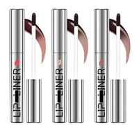 3Pcs Peel Off Lip Liner Stain, Long-Lasting Lip Stain Peel Off with Silky Texture Hyaluronic Acid, Easy Peel & Removal Tattoo Lip Liner with Matte Finish, Waterproof, Anti-Smudge Formula