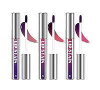 3Pcs Peel Off Lip Stain and Liner Set，Long Lasting Waterproof Matte Lip Tint,Non-Stick Cup Nude Lip Gloss,Smudge Proof Lip Liner and Stain，Lip Gloss Set (Hot Pink, #3)