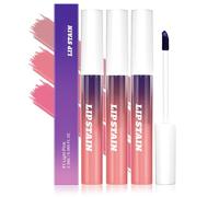 3Pcs Peel Off Lip Stain Set Long-Lasting Matte Lip Tint, Waterproof & Non-Stick Cup Proof, Light in Texture. Matte Liquid Lipstick Outline Bold and Distinct Lips