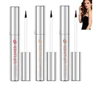 3PCS Peel Off Lip Stain,Waterproof Tattoo Peel Off Lip Liner,Non-Sticky Lips Liner Stain Long-Lasting,Matte Finish Lipgloss Makeup,Easy to Peel Precise Application,Silky Texture,Lip Liner,01+02+03