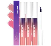 3Pcs Peel-Off Lip Tint Set - Peel Off Lip Stain Matte Lip Gloss, Long-Lasting Lip Tint Stain Nude Liquid Lipstick Makeup for Women (3Pcs Peel-Off Lip Tint)