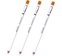 3Pcs Pencil Erasers with Brush Sketch Precision Eraser Pencils Wooden Highlight Drawing Erasers Wooden Rubber Pencil for Erasing Details in Charcoal Drawings Sketching Drawing Detail Revise