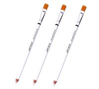 3Pcs Pencil Erasers with Brush Sketch Precision Eraser Pencils Wooden Highlight Drawing Erasers Wooden Rubber Pencil for Erasing Details in Charcoal Drawings Sketching Drawing Detail Revise