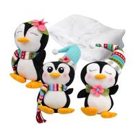 3pcs Penguin Stairway Holiday Decoration Sliding Winter Penguins in Snow Carpet Decor Stairway For Xmas Gifs Banister Handrail with with Banister For decorations penguin Swags Penguins, Decora