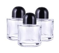 3Pcs Perfume Bottles Empty, 50ml/1.7oz Glass Refillable Perfume Bottle with Spray Atomizer, Essential Oil Container for Traveling and Outgoing Bottle