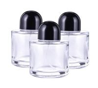 3Pcs Perfume Bottles Empty, 50ml/1.7oz Glass Refillable Perfume Bottle with Spray Atomizer, Essential Oil Container for Traveling and Outgoing