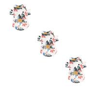 3pcs Pet Blouse Halloween Costume Summer Vest Creative Dog Costume Summer Outfits Clothing Clothes Puppy Clothes Hawaiin