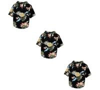 3pcs Pet Clothes Pet Summer Shirt Puppy Shirt Puppy Hawaii Shirt Sweatervest Hawaiana Shirt Dog Dresses for Small Dogs P
