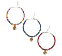 3pcs Pet Collar Small Puppy Collar Adjustable Cat Collar Cat Necklace Cat Supplies Breakaway Cat Collar Festive Collar Kitten Collars Cute Dog Dog Collar Cotton Rope