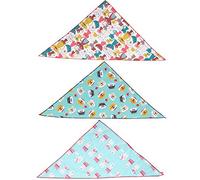 3pcs Pet Dog Bandana Washable Puppy Cat Neck Scarf Collar Triangle Neckerchief Supplies (L)