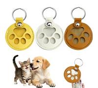 3PCS Pet Hair Collector Keychains, Leather Pet Keepsake Keyring Paw Design Pendant Keychain, Cute Paw Design Dog Cat Hair Storage Keyring Gifts for Pets Lovers