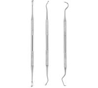 3PCS Pet Tooth Scaler Cleaning Kit - Pet Teeth Cleaning Tools - Stainless Steel Tooth Scaler - Effective Tartar & Calculus Removal - For Dogs and Cats