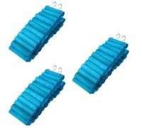 3pcs Pet Wooden Ladder round Pine Swing with Hook for Hamster | Blue Finish, 6x50cm Size, Easy Hanging Setup, Suitable for Small Pets and Bird Cages